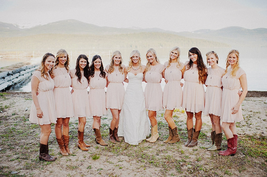 country wedding dresses with boots